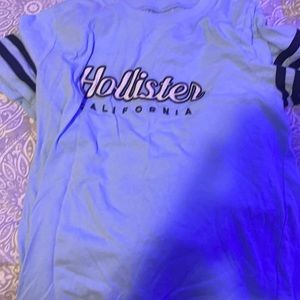 blue hollister shirt
